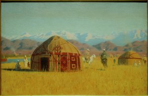 Kirgisisk yurt (ved Tschu-elven)