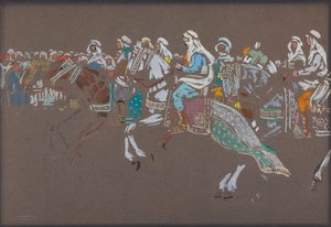 Arabisk kavaleri av Wassily Kandinsky