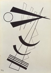 Uthevede vekter i svart og hvitt av Wassily Kandinsky