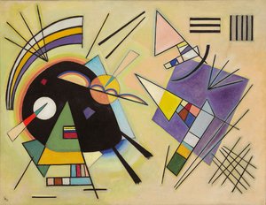 svart og fiolett; Svart og fiolett av Wassily Kandinsky