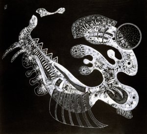 Svart og hvitt, 20. århundre av Wassily Kandinsky