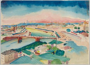 Utsikt over Moskva av Wassily Kandinsky