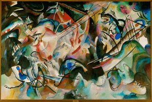 Komposisjon nummer 6 (olje på lerret) av Wassily Kandinsky
