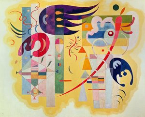 Dominant Violet, 1934 (olje og sand på lerret)