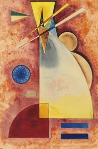 ""Entrelacement"" (Ineinander) Akvarell av Vassily Kandinsky (eller Wassily Kandinski eller Kandinskij av Wassily Kandinsky