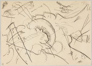 Utkast til "Bilde med hvit kant" av Wassily Kandinsky