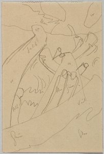 Utkast til "Improvisasjon 7" av Wassily Kandinsky