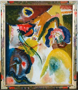 Glassbilde med svane av Wassily Kandinsky