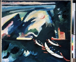 "" Le Lac "" Malerdagen Vassily Kandinsky (au Wassily Kandinsky av Wassily Kandinsky
