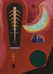 Løst i rødt; Taper im Rot av Wassily Kandinsky