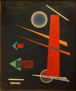 Kraftig rød av Wassily Kandinsky