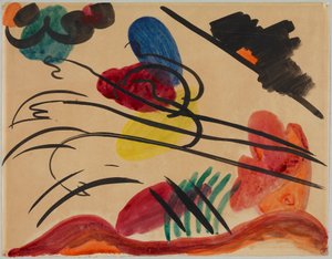 Med tre ryttere av Wassily Kandinsky