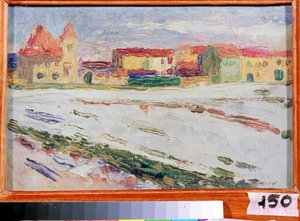München (Allemagne) (München). Peinture de Vassily Kandinsky (ou Wassily Kandinski eller Kandinskij av Wassily Kandinsky