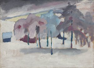 Murnau - trær i snøen av Wassily Kandinsky