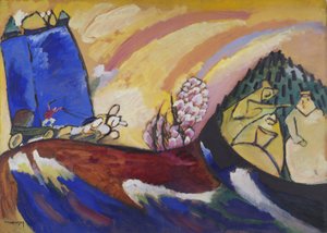 Maleri med troika, 18. januar 1911 av Wassily Kandinsky