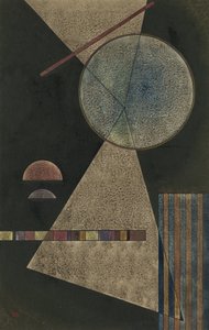 ""Point de rendezvous"" (Møtepunkt) Akvarell og gouache av Wassily Kandinsky (eller Wassily Kandinski eller Kandinskij av Wassily Kandinsky