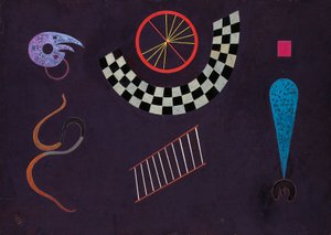 Bånd med firkanter, av Wassily Kandinsky (1866-1944) av Wassily Kandinsky