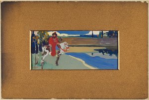 Russisk rytter av Wassily Kandinsky
