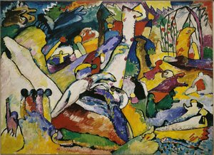 Skisse for komposisjon II, 1909-1910. av Wassily Kandinsky