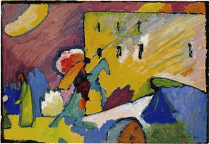 Studie for improvisasjon 3, 1909 av Wassily Kandinsky
