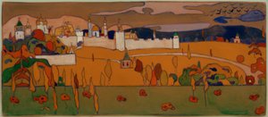 Bymurer i høstlandskap av Wassily Kandinsky
