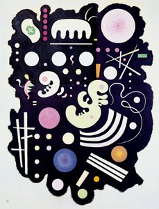 "Variegated Black" maleri av Kandinsky av Wassily Kandinsky