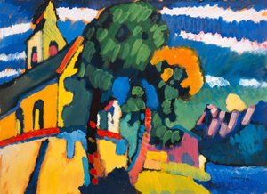 Landsbykirken i Riegsee av Wassily Kandinsky