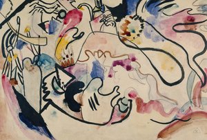Akvarell nr. 8 dommedag, 1911-1912. av Wassily Kandinsky