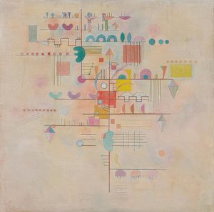 Zarter Aufstieg (Grasiøs stigning). 1934 av Wassily Kandinsky