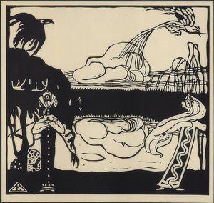 To fugler. 1907 av Wassily Kandinsky