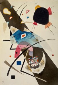To svarte flekker av Wassily Kandinsky