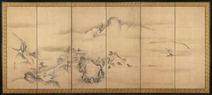 Åtte utsikt over elvene Xiao og Xiang, 1700-tallet.