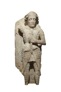 St Michael-skulptur (alabast) av Welsh school