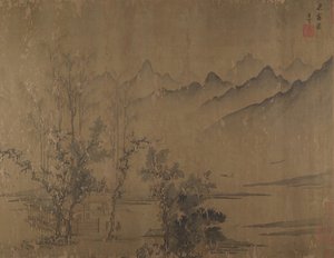 Rosenrød solnedgang, 1500-tallet. av Wen Tong