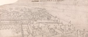 En utsikt fra St. Mary's, Southwark, med utsikt mot Westminster av Wenceslaus Hollar