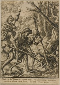 Adam som pløyer av Wenceslaus Hollar