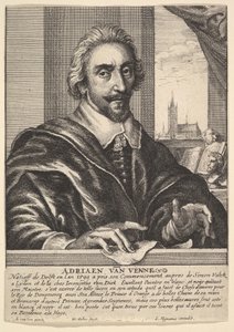 Adrian van de Venne, 1649. av Wenceslaus Hollar