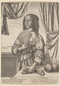 Aestas - Summer Tre-kvart-lengde sesonger, 1641. av Wenceslaus Hollar