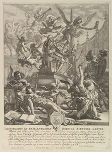 Allegori om jarlen av Arundels død, ca. 1646. av Wenceslaus Hollar