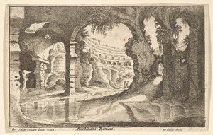 Romersk amfitiatri, ca. 1650. av Wenceslaus Hollar