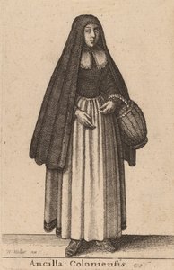 Hushjelp av Köln, 1643. av Wenceslaus Hollar