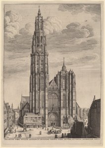 Antwerpen katedral av Wenceslaus Hollar