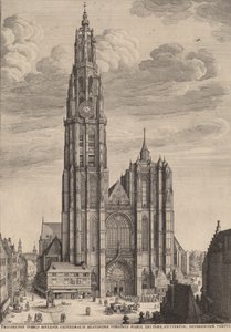 Antwerpen katedral, 1649. av Wenceslaus Hollar