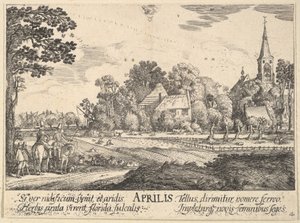 april, 1628-29. av Wenceslaus Hollar
