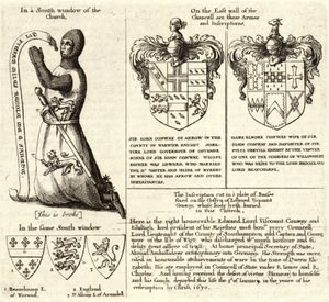 Pil (farget glass). Tilstand 2 av Wenceslaus Hollar