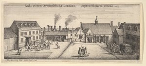 Arundel House fra nord, 1646. av Wenceslaus Hollar