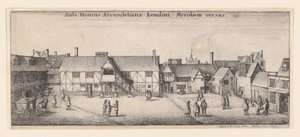 Arundel-huset fra sør, 1646., 1646. av Wenceslaus Hollar