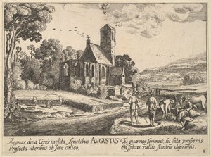 august, 1628-29. av Wenceslaus Hollar