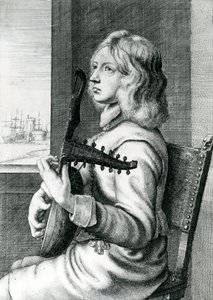 Barokk lutspiller av Wenceslaus Hollar