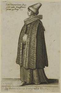 Bohemsk kvinne av god kvalitet av Wenceslaus Hollar